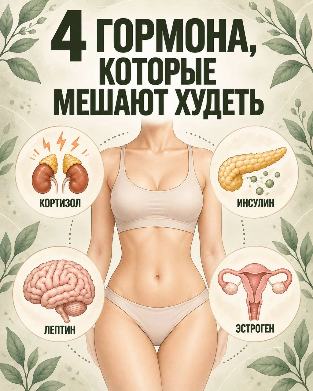 4 гормона, которые мешают худеть, слайд 1 из 6